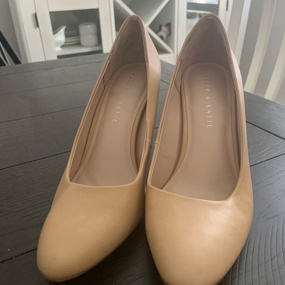 Tan pumps